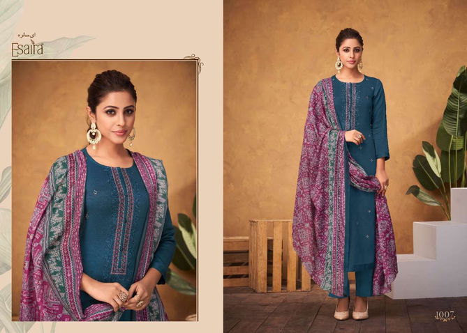 Carmel By Esaira Cotton Satin Printed Dress Material Wholesale Price In Surat